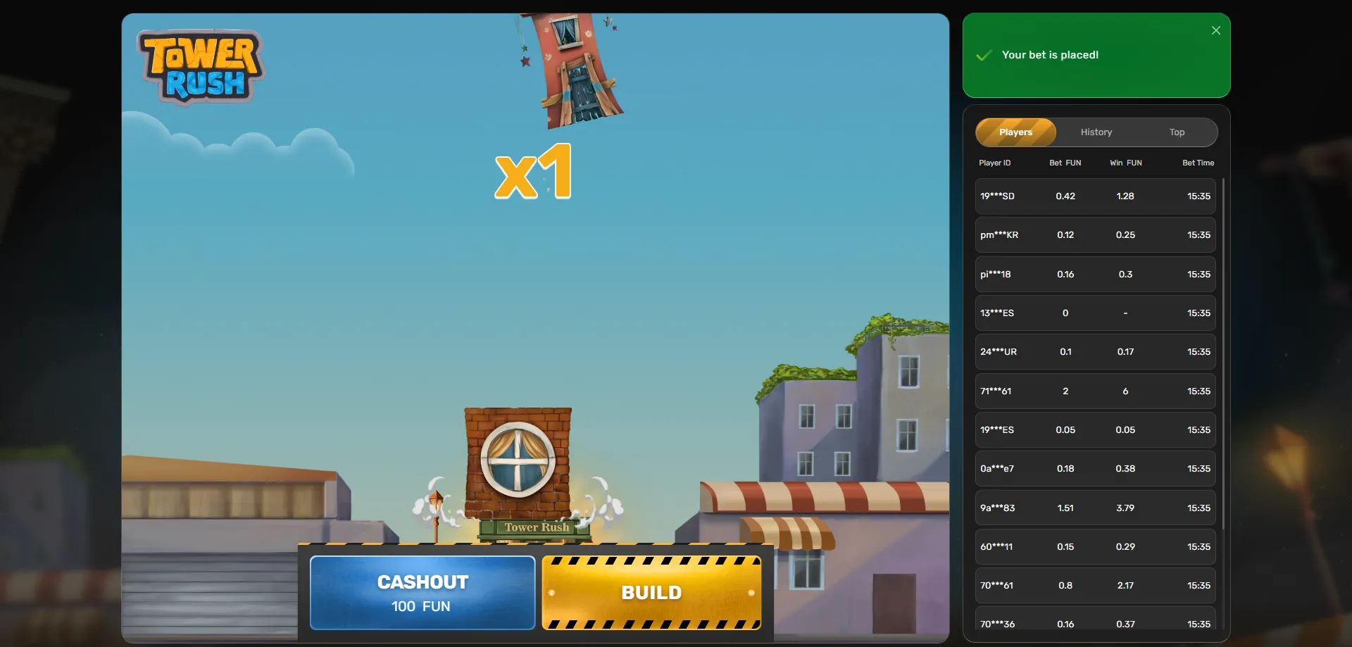 Tower Rush app login and real money gameplay guide